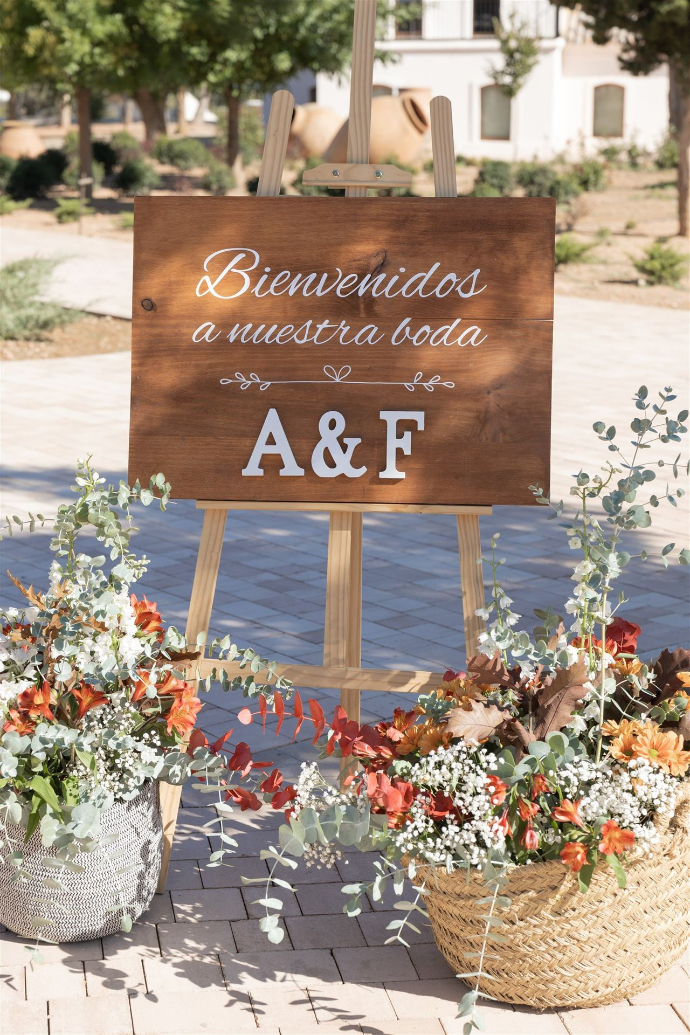 cartel decoracion bodas